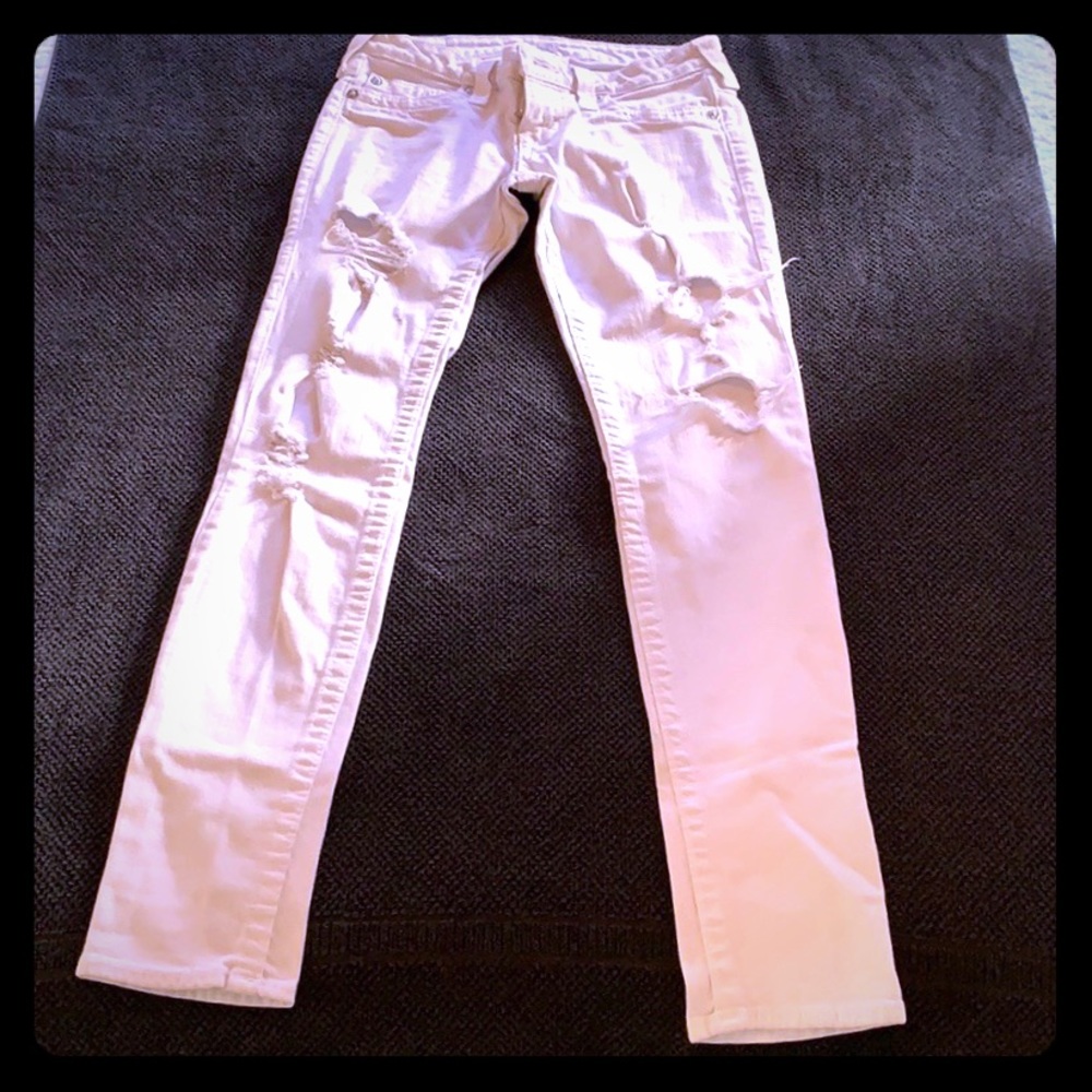 True Religion white jeans